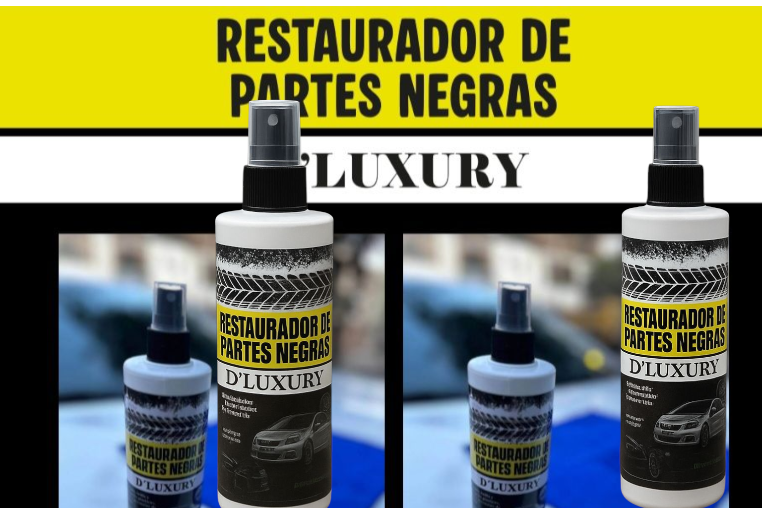 RESTAURADOR DE PARTES NEGRAS D´LUXURY de automóviles