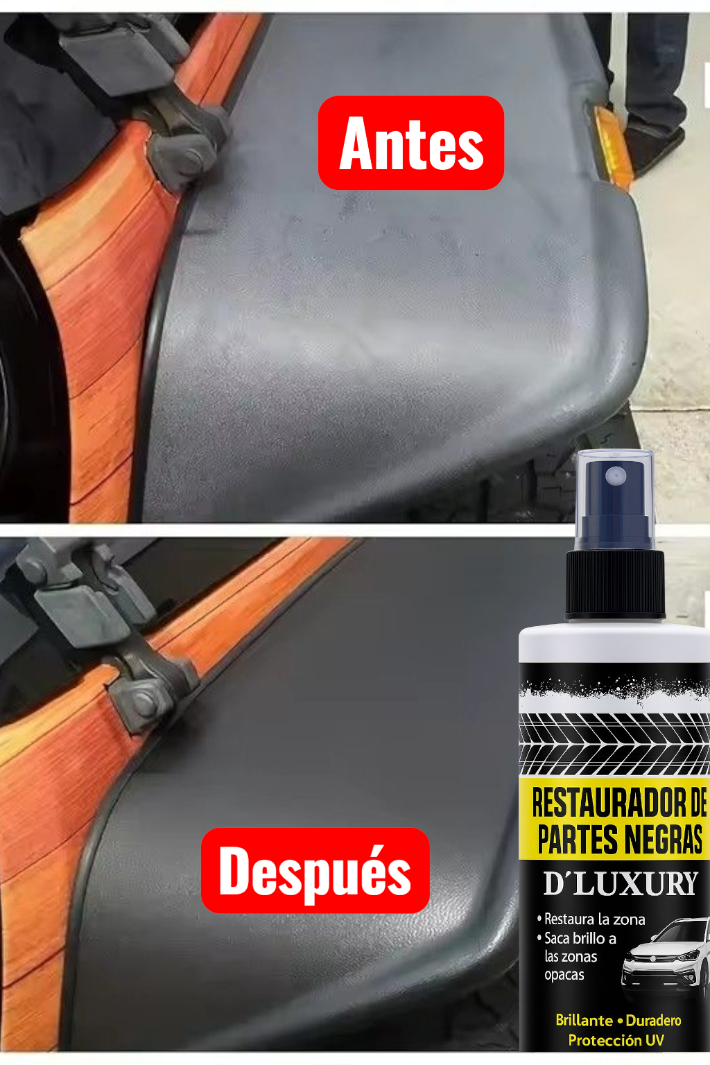 RESTAURADOR DE PARTES NEGRAS D´LUXURY de automóviles